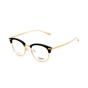 WHOOSH Couture Vintage Series Black/Gold DFM5105 C1 Unisex Eyeglasses
