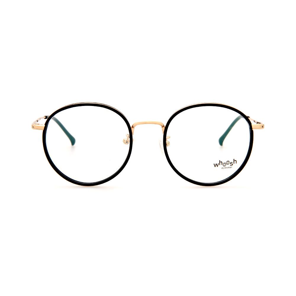 WHOOSH Trendy Series Black/Rose Gold Round WFIH1006 C95 Eyeglasses - Image 2