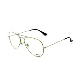 WHOOSH Trendy Series Green Aviator HE1001 C3 Unisex Eyeglasses
