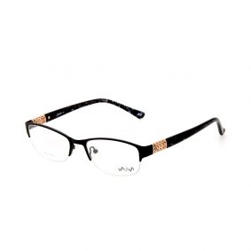 WHOOSH Urban Series Black Rectangle HE5210 C1 Woman Eyeglasses