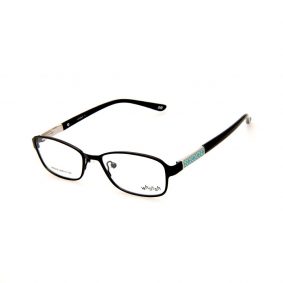 WHOOSH Urban Series Black/Tiffany Blue Rectangle HE5219 C1 Eyeglasses