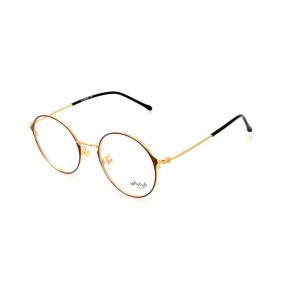 WHOOSH Urban Series Brown/Gold Round WFIH1012 C9 Eyeglasses