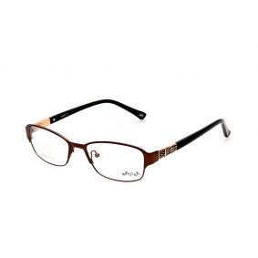 WHOOSH Urban Series Dark Brown Rectangle HE5212 C2 Woman Eyeglasses