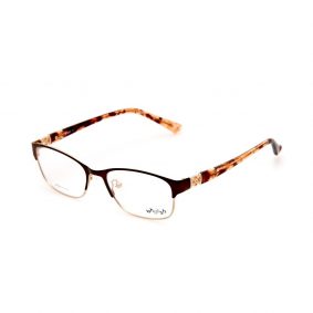 WHOOSH Urban Series Light Brown Rectangle HE5208 C3 Woman Eyeglasses