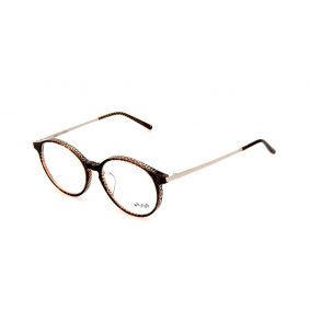 WHOOSH Vintage Series Brown Checkered Oval TT4203 C3 Eyeglasses