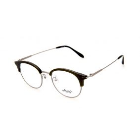 WHOOSH Vintage Series Round Wayfarer Black/Silver OK16274 C2 Eyeglasses