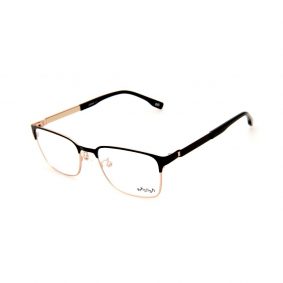 WHOOSH Urban Series Black/Gold Rectangle HE2290 C2 Eyeglasses
