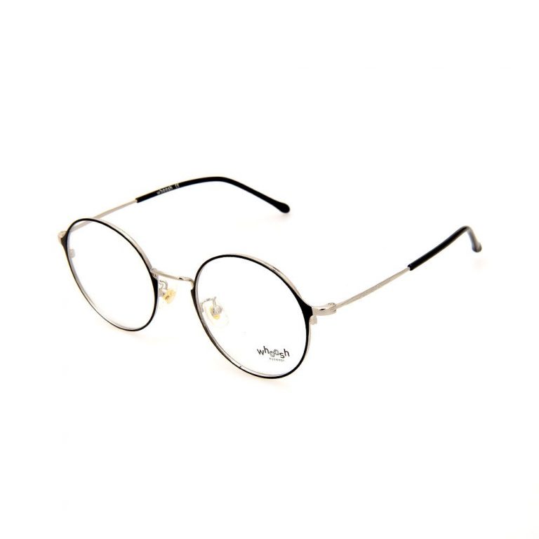 WHOOSH Urban Series Black/Silver Round WFIH1012 C11 Eyeglasses Whoosh